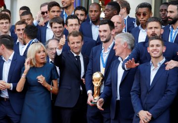 Emmanuel Macron équipe de France football coupe du Monde