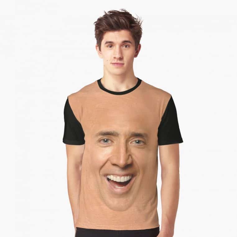 t-shirt nicolas cage cadeau Noël