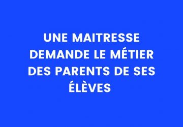 blague maitresse