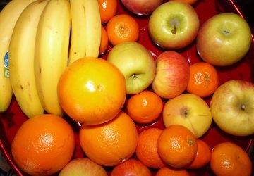 fruits banane pomme