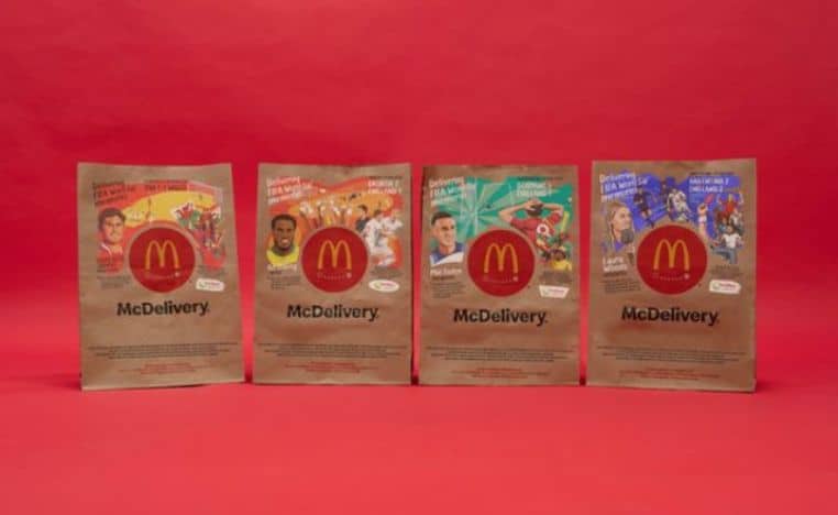 mcdonald's vente emporter sac carton