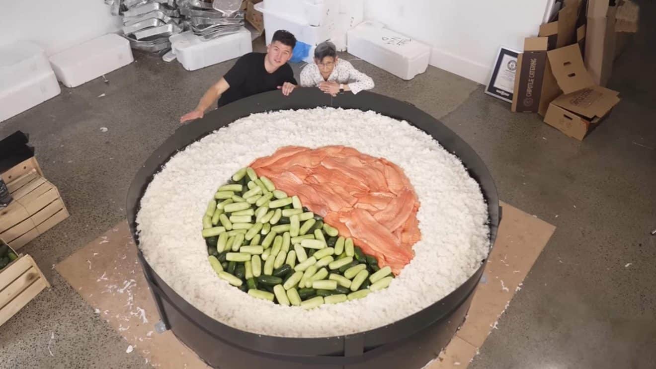 sushi record tiktok usa japon
