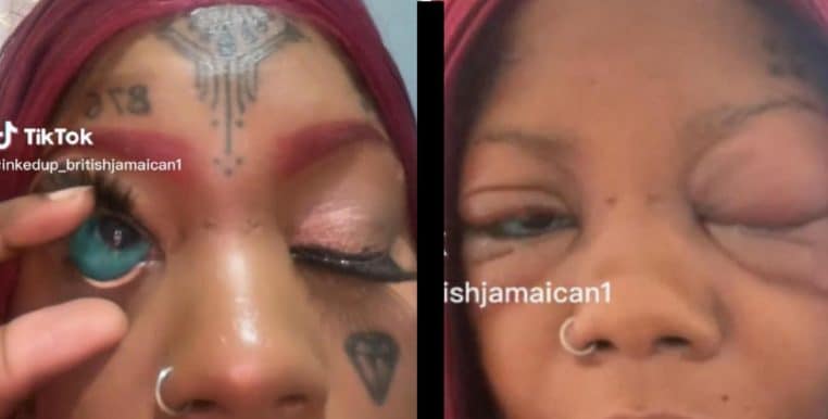 Elle se fait tatouer le blanc des yeux et devient progressivement aveugle ! (Vidéo)