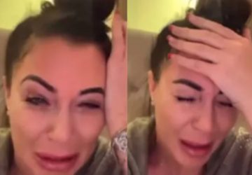 Magali Berdah en larmes