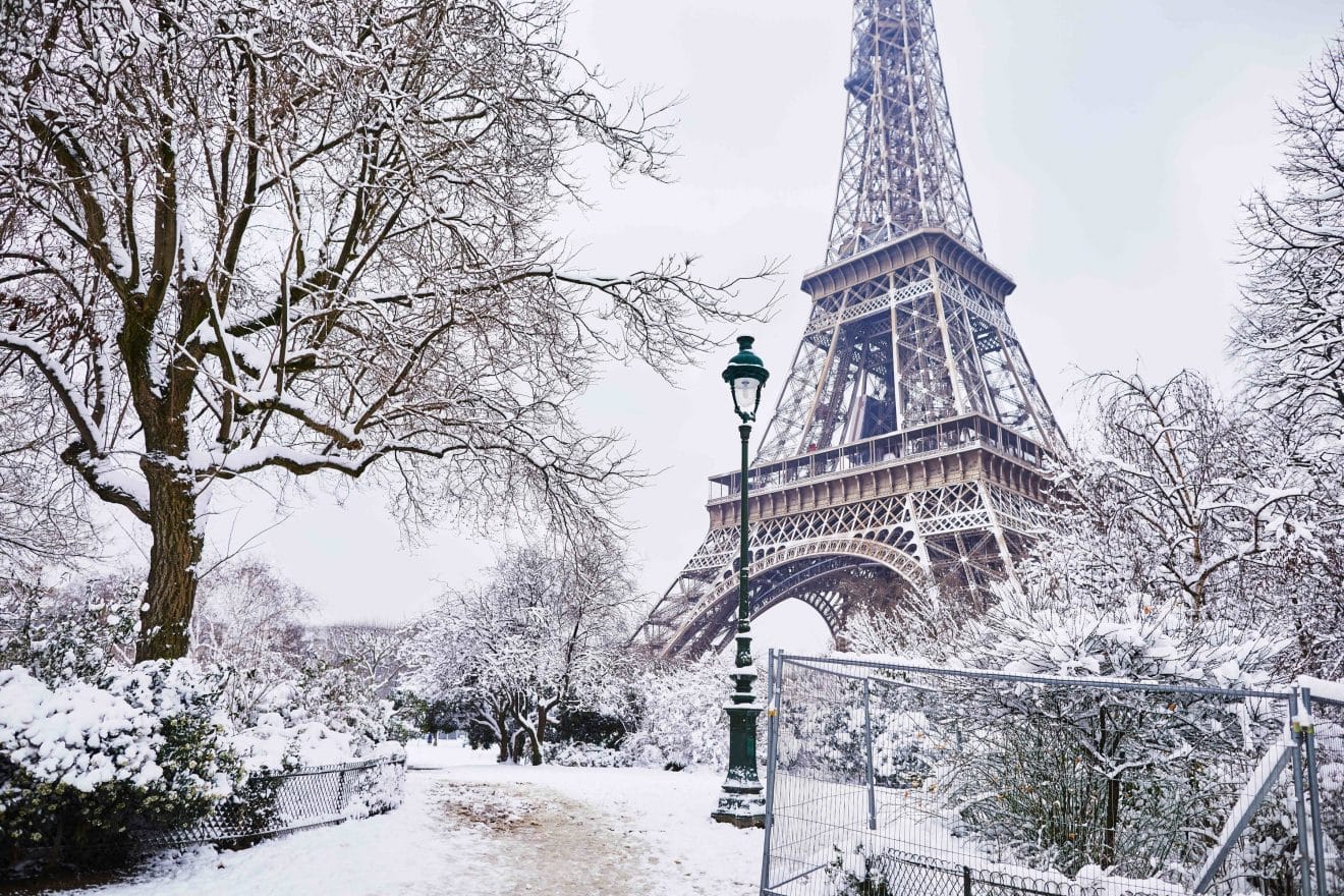 Paris neige tour eiffel températures france météo
