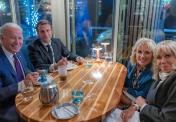 emmanuel macron brigitte restaurant joe biden