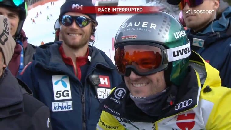 skieurs drole video chien ski