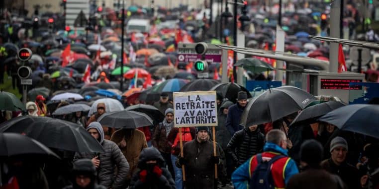 retraites réforme france manifestation