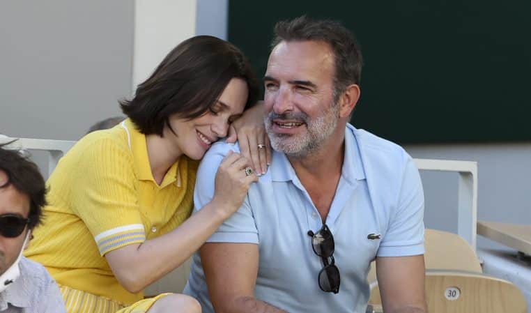 jean dujardin nathalie péchalat couple stars patinage acteur cinéma