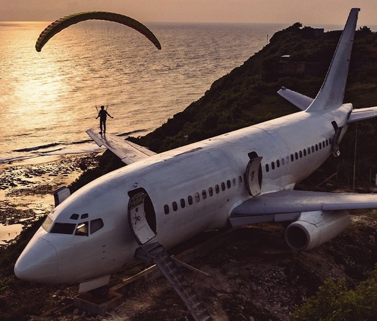 avion Boeing transformé villa de luxe Bali voyage