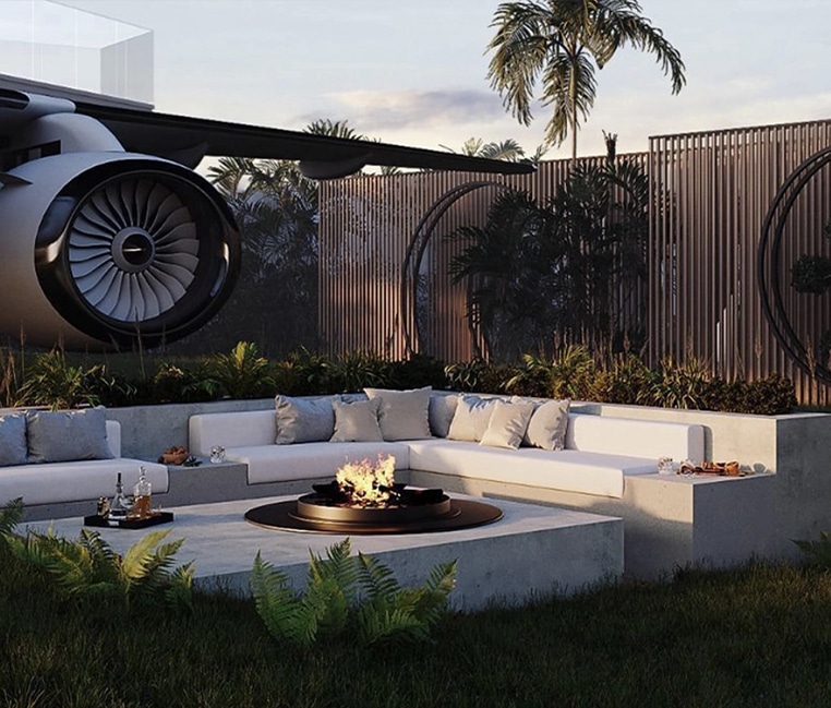 avion transformé villa de luxe Bali voyage