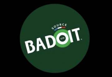 Badoit bouteilles vertes rouges recyclage Danone