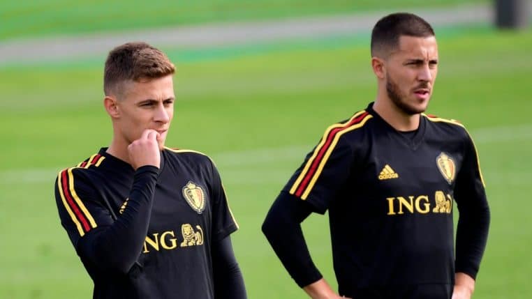 thorgan eden hazard football belgique