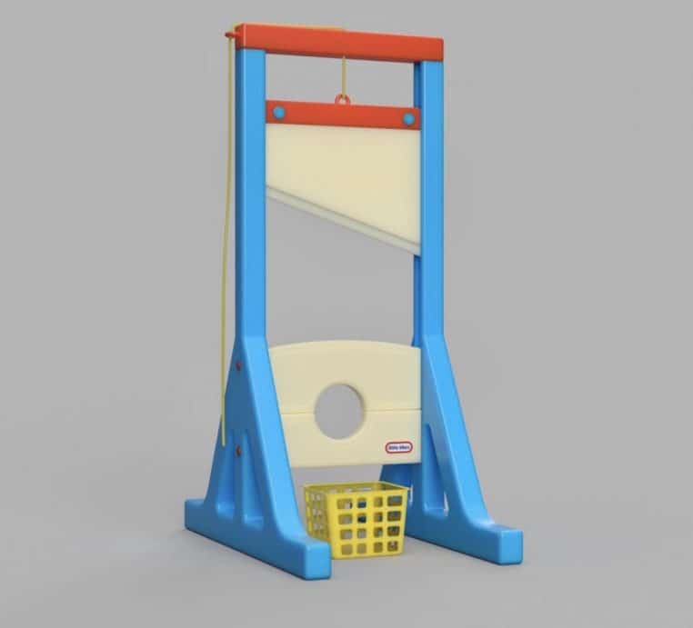 Jouets pour enfants censés représenter des thèmes de la vie d'adulte