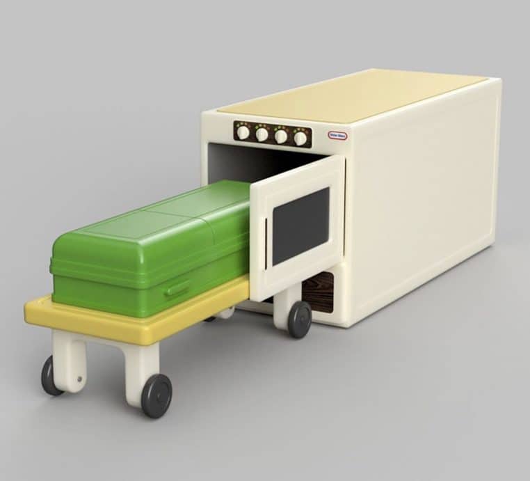 Jouets pour enfants censés représenter des thèmes de la vie d'adulte