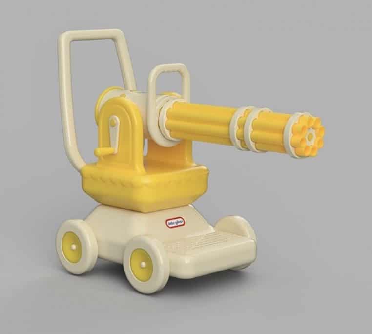 Jouets pour enfants censés représenter des thèmes de la vie d'adulte