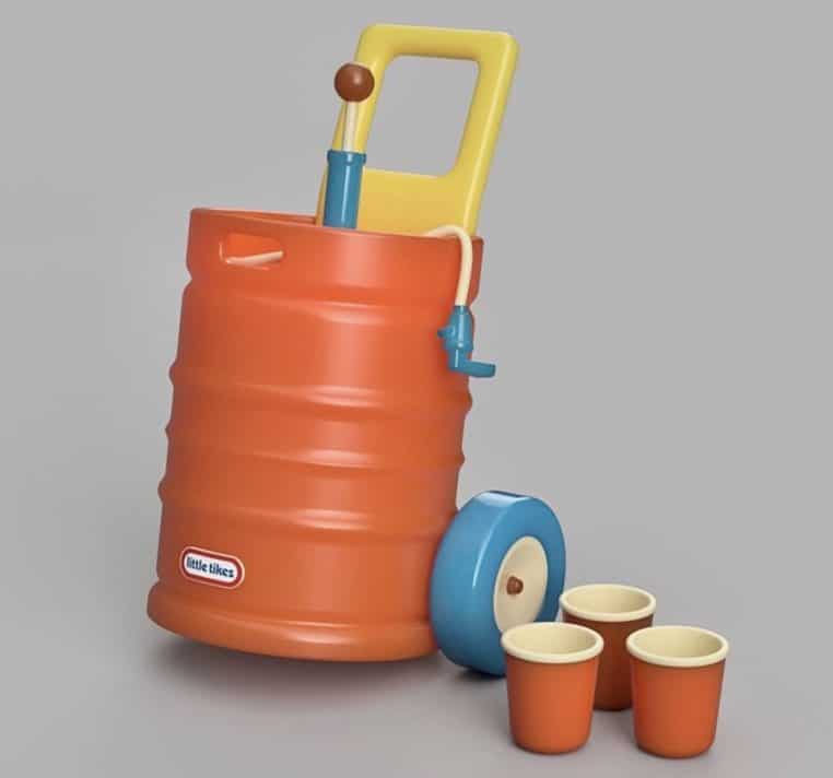 Jouets pour enfants censés représenter des thèmes de la vie d'adulte