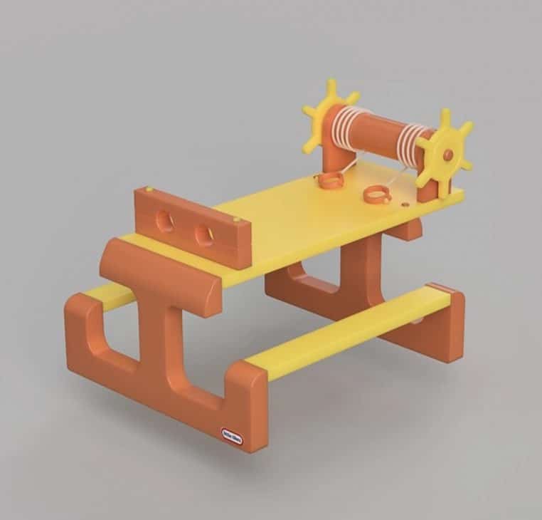 Jouets pour enfants censés représenter des thèmes de la vie d'adulte