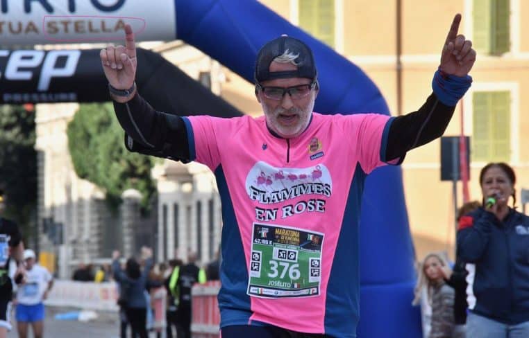 Josélito cancer poumon rein marathon de paris france italie sport course santé
