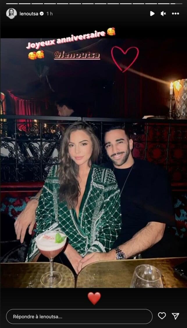 Léna Guillou et Adil Rami