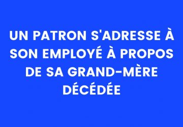 Blague du jour : Une grand-mère partie trop tôt