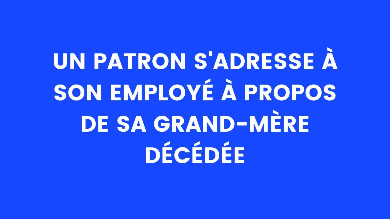 Blague du jour : Une grand-mère partie trop tôt