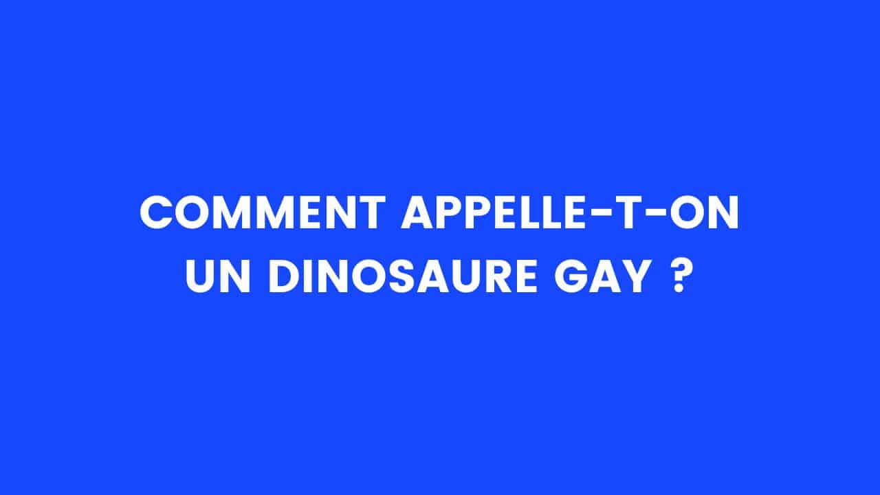 blague dinosaure