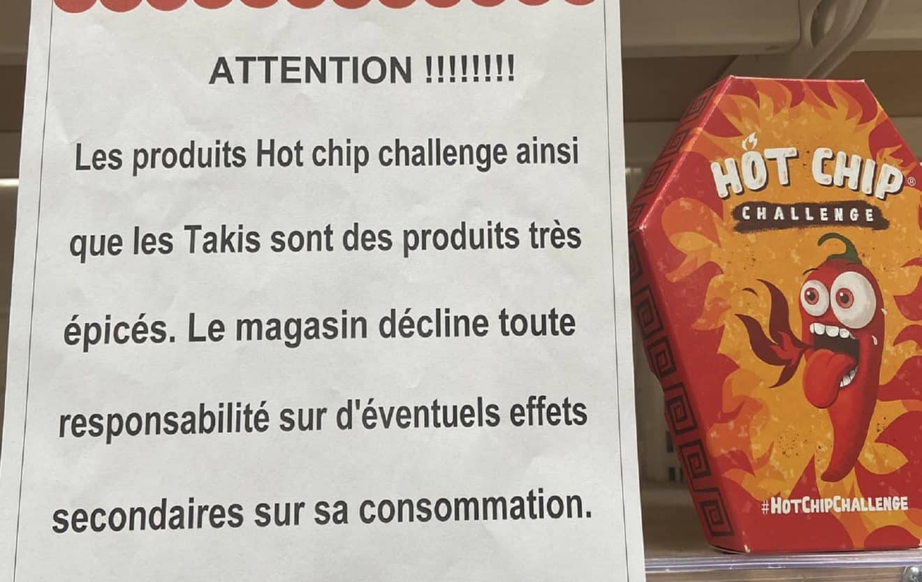 Hot chip challenge»: dangereux pour les ados, un directeur d'Auchan retire  les chips des rayons - Courrier picard