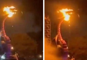 dragon en feu disneyland