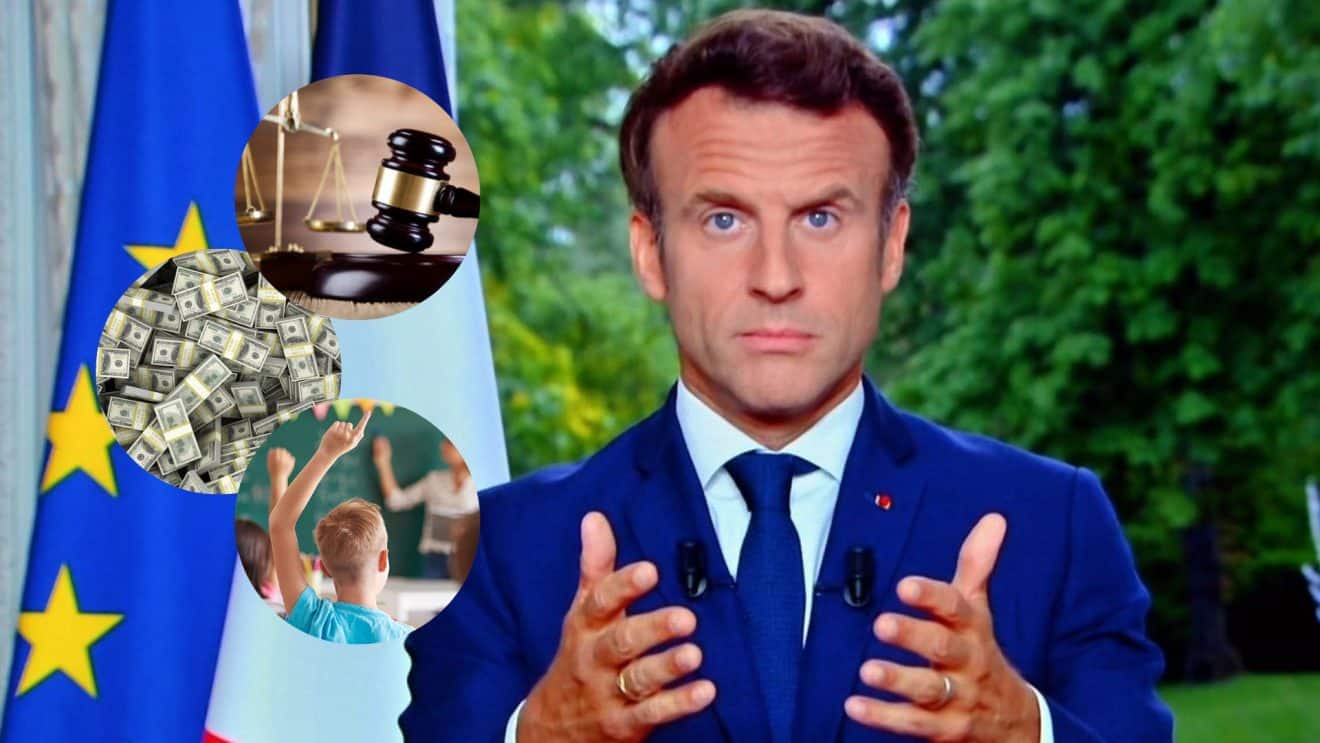 Emmanuel Macron projets chantiers france politique education école travail argent justice 2023