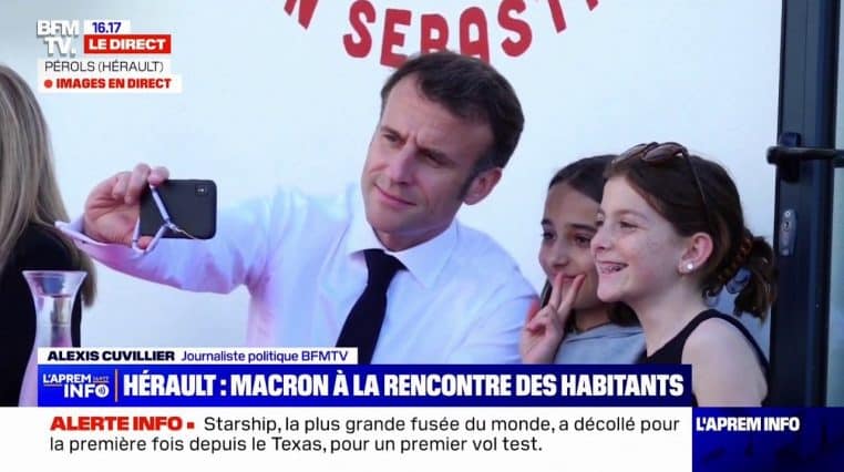 macron visite surprise