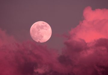 pleine lune rose