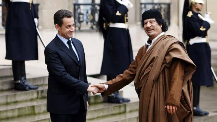 Nicolas Sarkozy mouammar khadafi justice procès politique Lybie argent france
