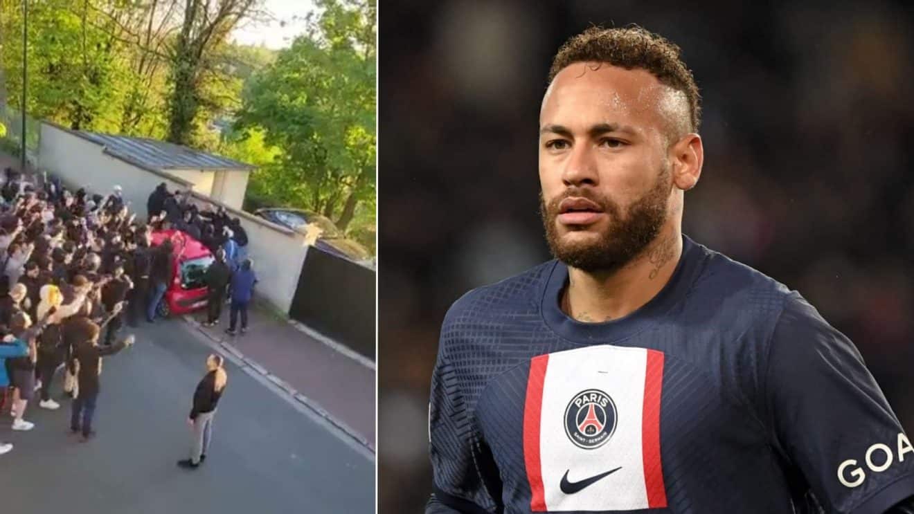 Neymar psg paris football supporters sport vidéo réseaux sociaux manifestation france