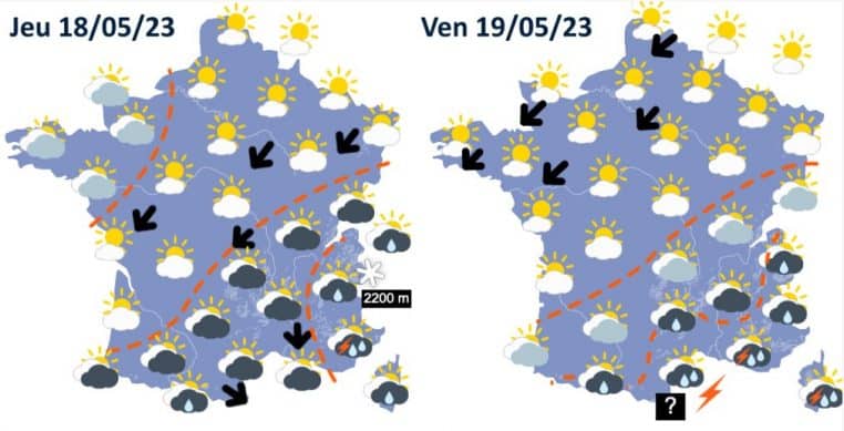 Météo jeudi et vendredi