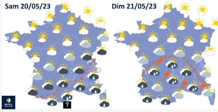 Météo samedi et dimanche