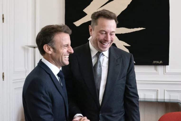 Elon Musk et Emmanuel Macron