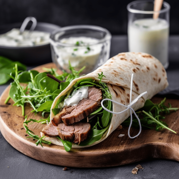 Wrap à l'Agneau et Tzatziki