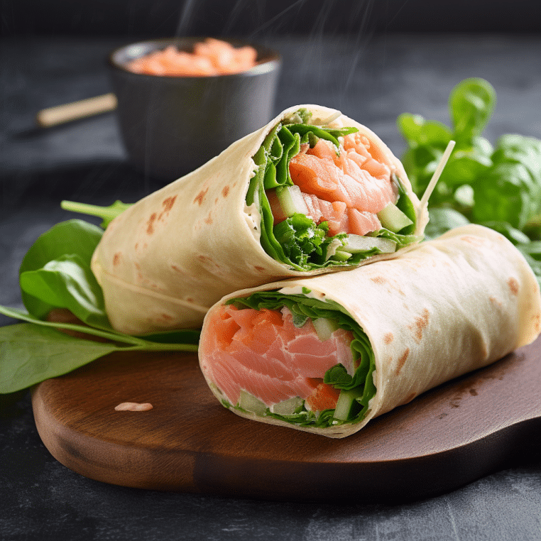 Wrap au Saumon Fumé et Concombre