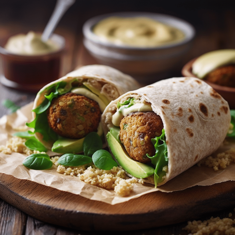 Wrap de Falafel et Houmous