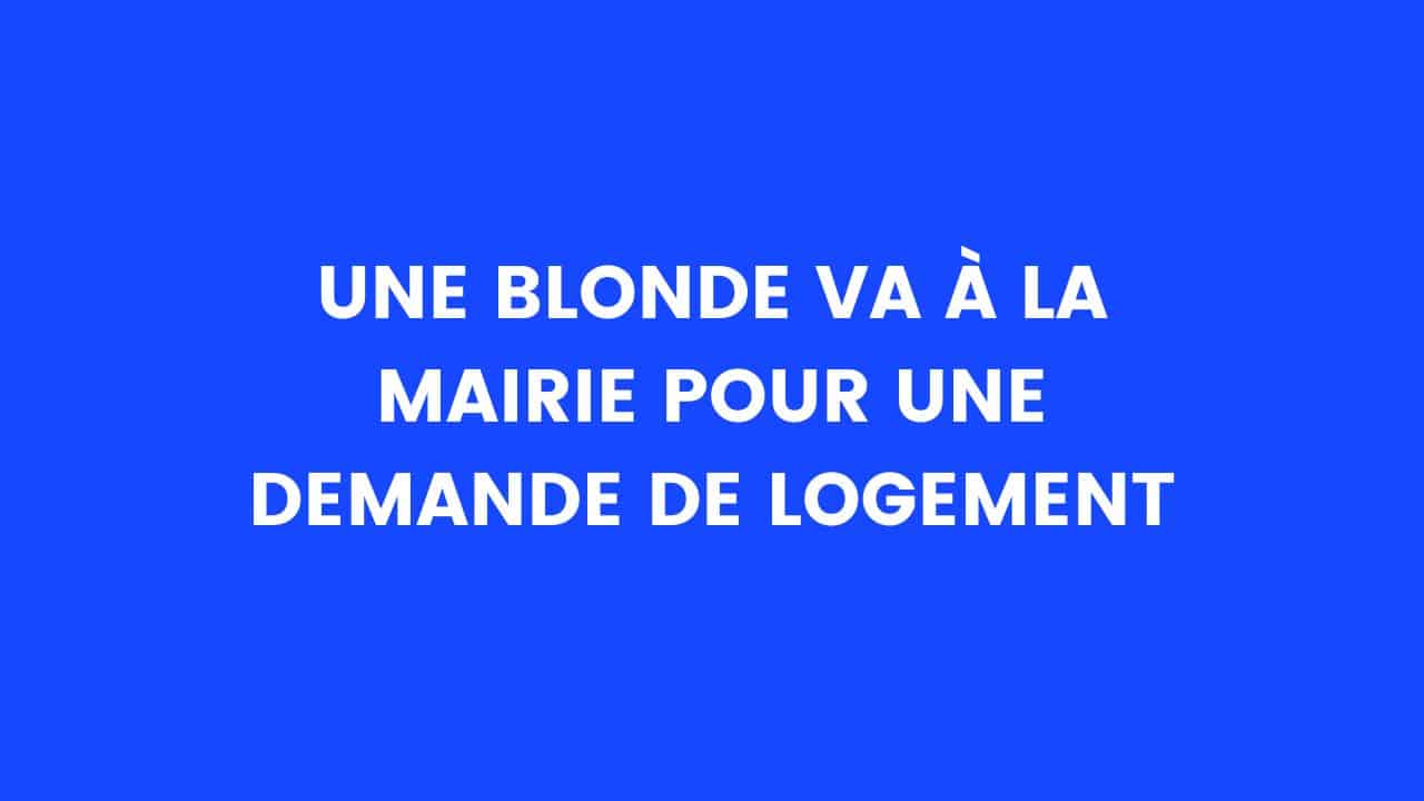 blague blonde