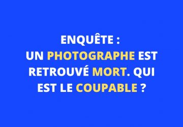 enquête énigme photographe sherlock holmes