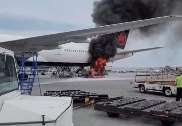 avion feu aeroport montreal (1)