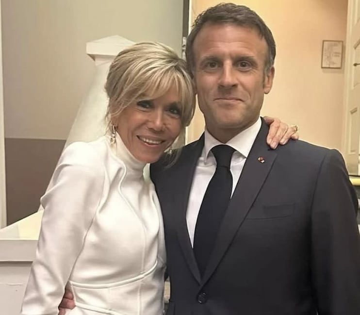 Emmanuel Macron Brigitte Macron paparazzi technique people