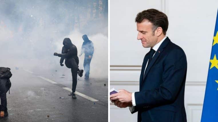 Macron réagit face aux émeutes