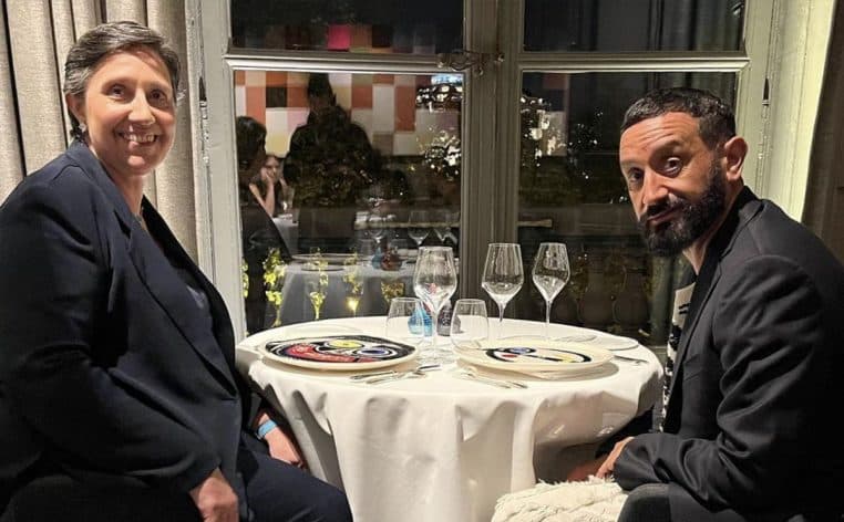 Cyril Hanouna Danielle Moreau repas restaurant