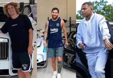 footballeurs voitures luxe photos