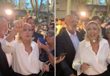marine le pen chant