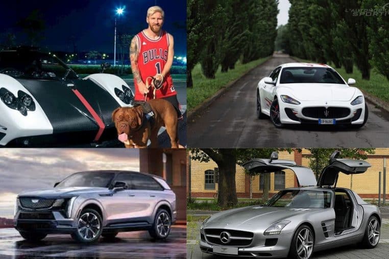 messi voitures footballeurs