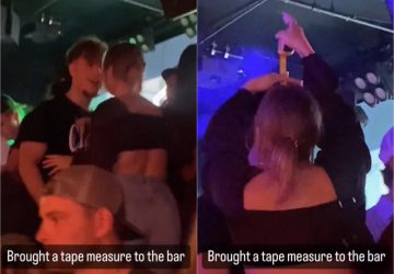 Elle mesure un homme rencontré dans un bar